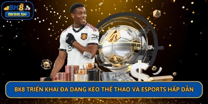 BK8 triển khai đa dạng kèo thể thao và Esports hấp dẫn